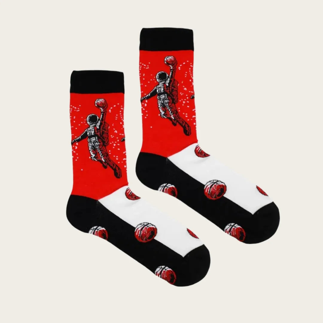 Polyester Elastane Blend Basketball Crew Socks