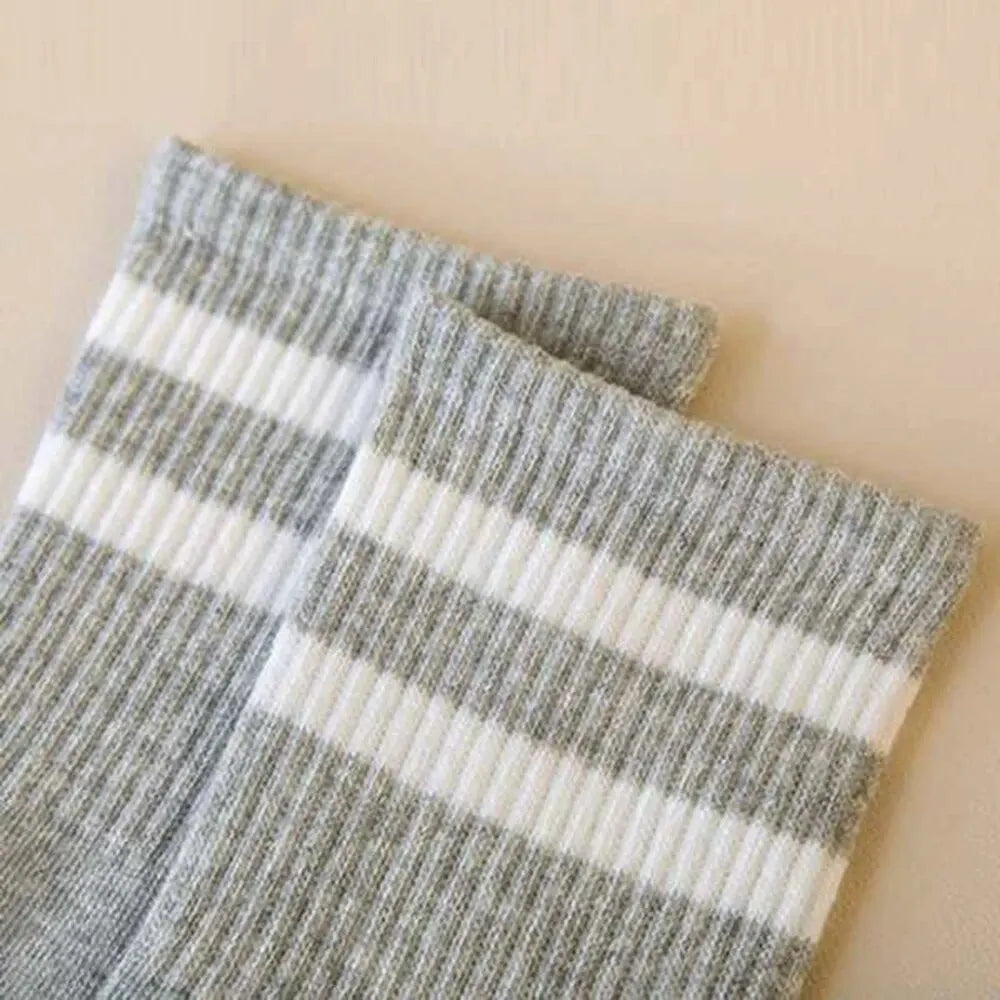 Polyester Elastane Mid Tube Casual Socks