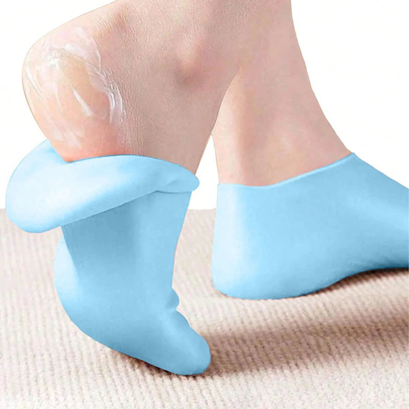 Silicone Moisturizing Socks for Dry Cracked Feet - 9