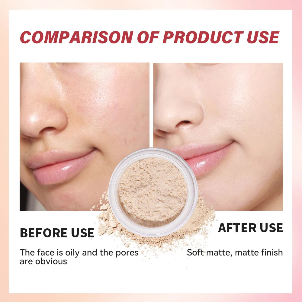 Matte Finish Loose Setting Powder Oil Control Makeup