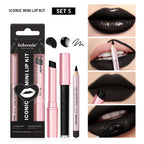Mini Lip Liner Lipstick and Lip Gloss Makeup Set