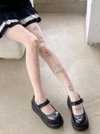 Nylon Patterned Sheer Tights Women