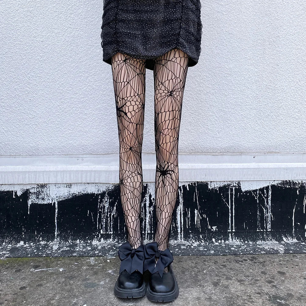 Nylon Spiderweb Pattern Pantyhose Stockings