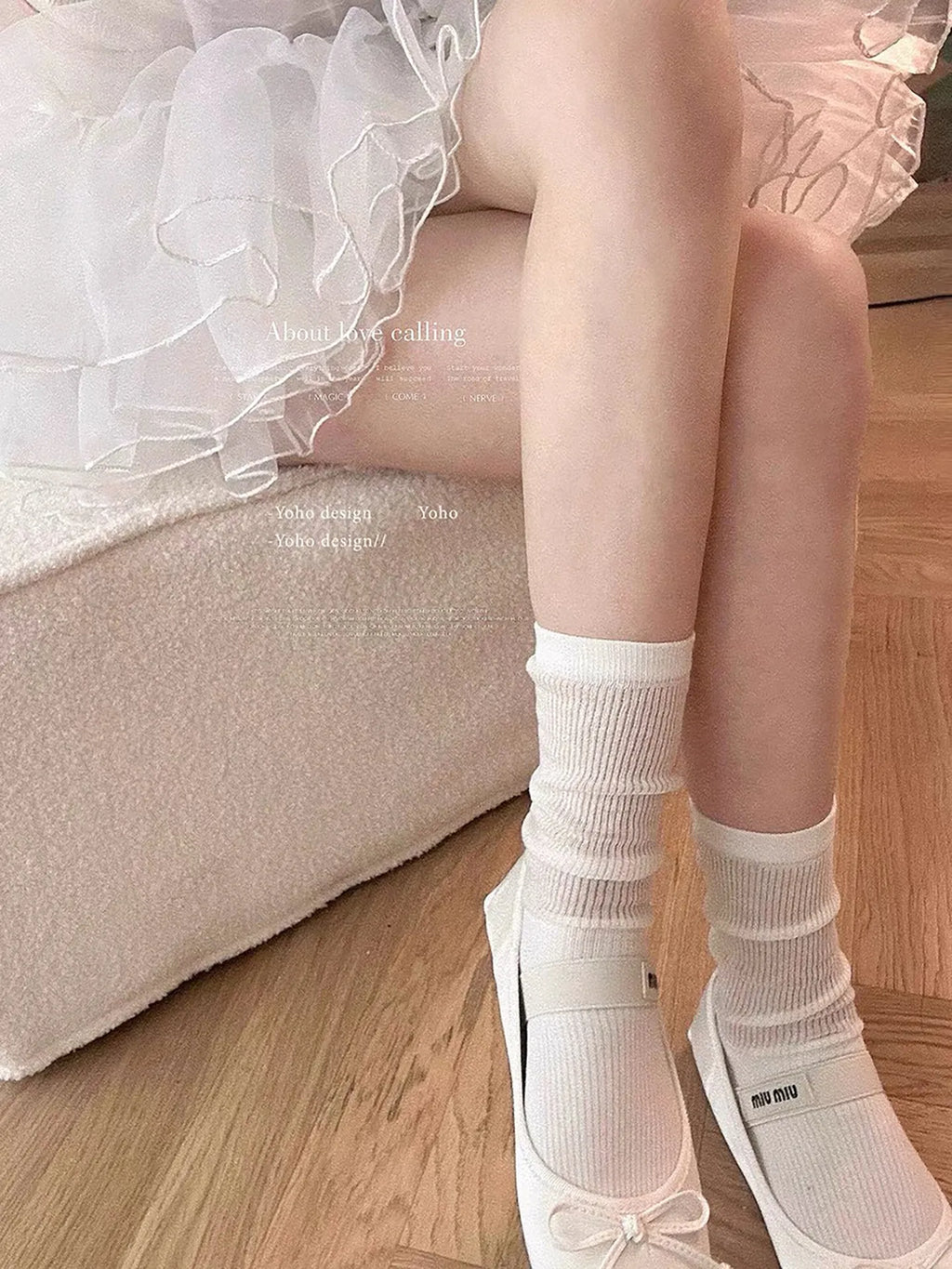 Cotton Knit Knee High Socks For Women