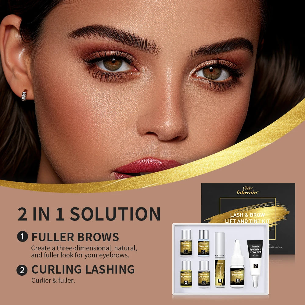 Professional Eyelash and Eyebrow Lifting and Tinting Kit