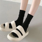 7 Pairs Womens Polyester Spandex Mid Tube Casual Socks