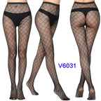 Nylon Spandex Jacquard Patterned Fishnet Pantyhose Tights