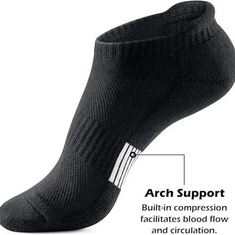 Polyester Elastane Athletic Ankle Socks - 5