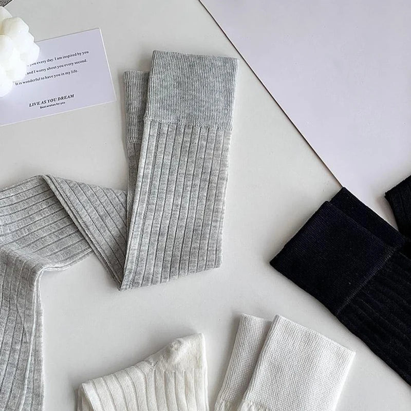 Polyester Elastane Knee Length Stacking Socks