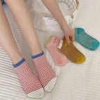 Polyester Elastane Low Cut Casual Socks 5 Pack