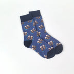 Cotton Blend Novelty Otter Print Crew Socks
