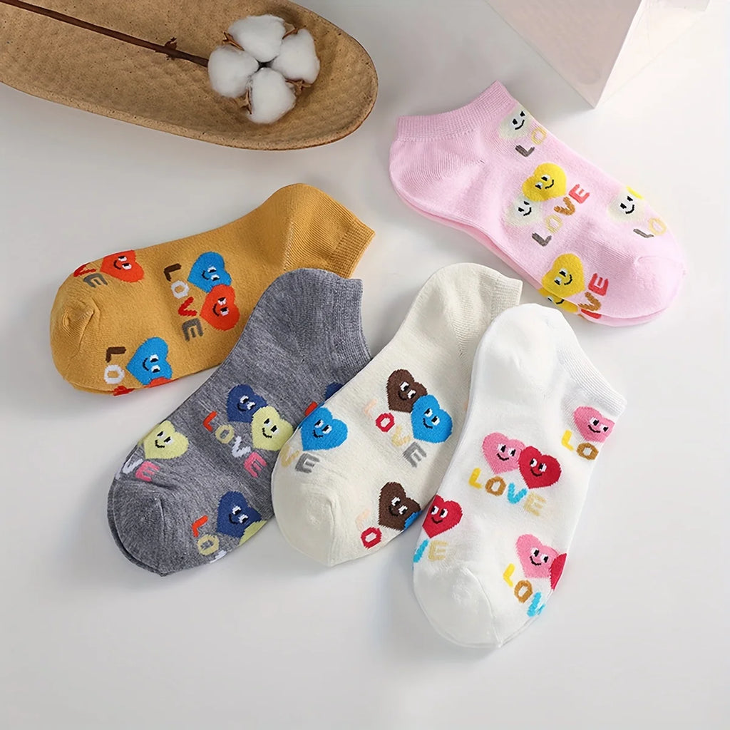 Polyester Elastane Low Tube Casual Socks for Women