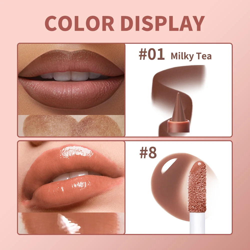 Water Lip Stain and Lip Gloss Butter Combo Set - 3