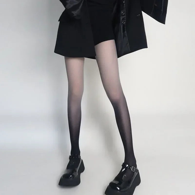 Gradient Nylon Core Yarn Pantyhose Stockings