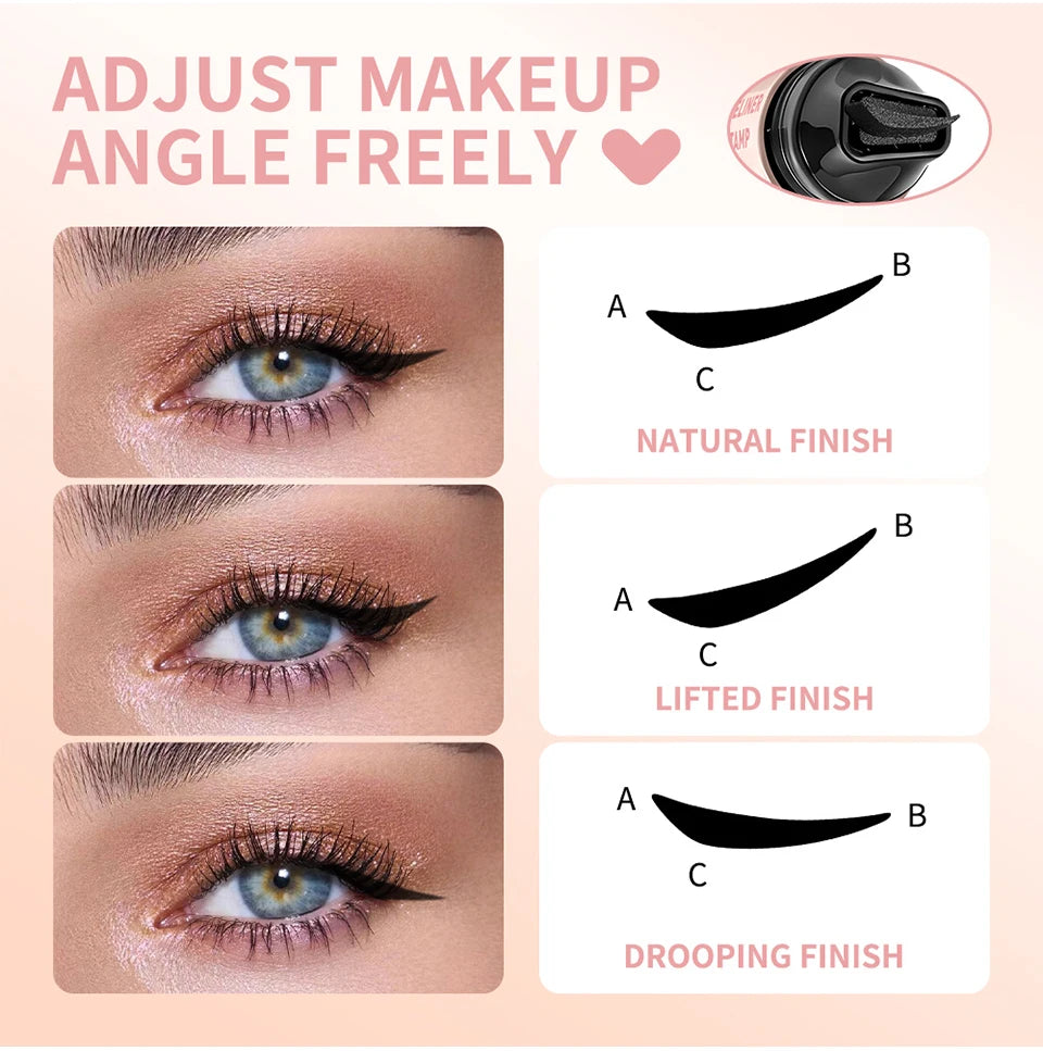 Liquid Eyeliner Stamp Waterproof Winged Eye Makeup Pen - 11