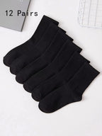 Polyester Spandex Blend Casual Dress Socks
