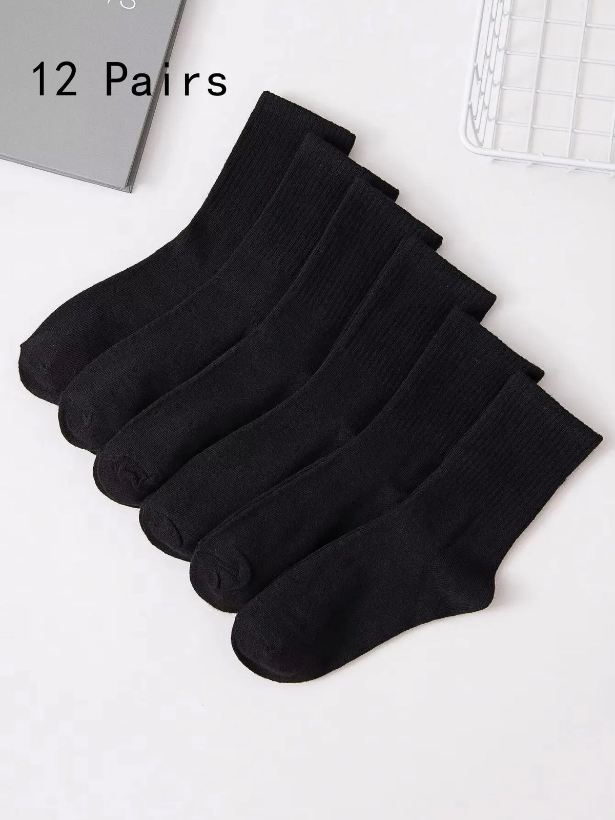 Polyester Spandex Blend Casual Dress Socks