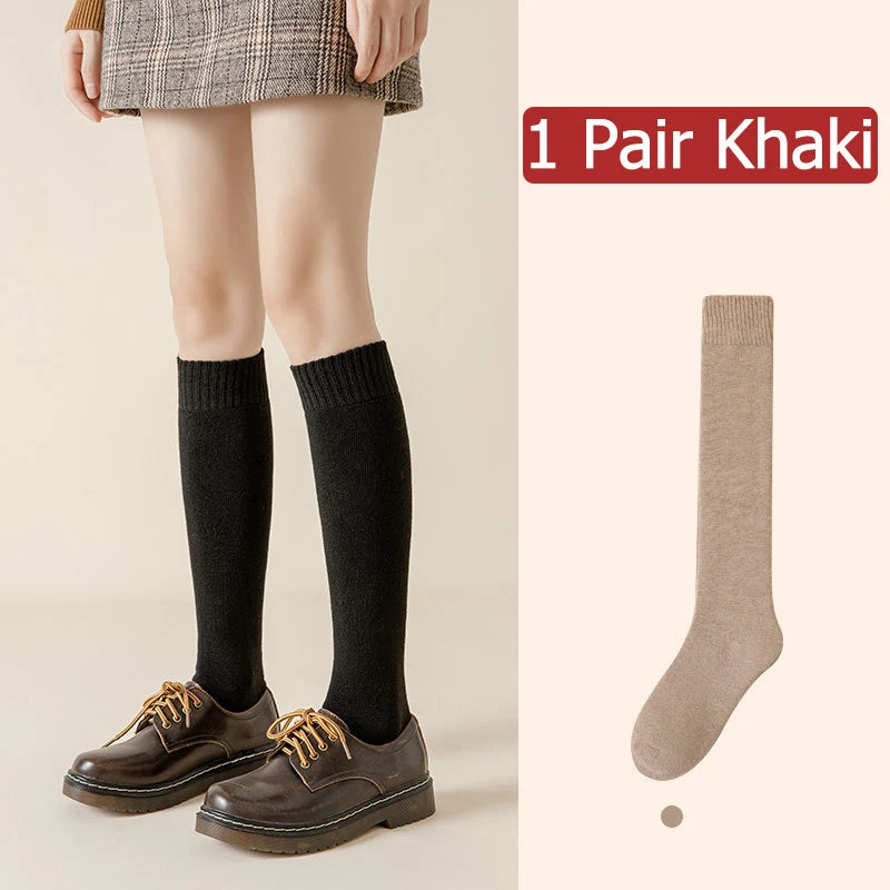 Thick Polyester Spandex Knit Winter Stockings - 16