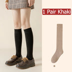 Thick Polyester Spandex Knit Winter Stockings