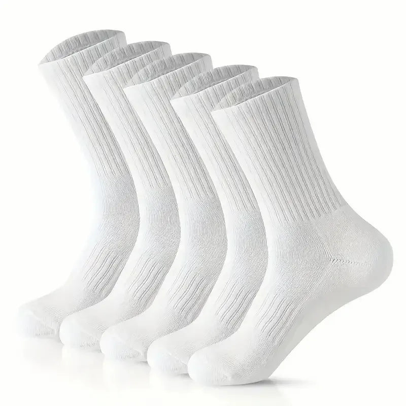 Polyester Spandex Casual Middle Tube Socks - 10
