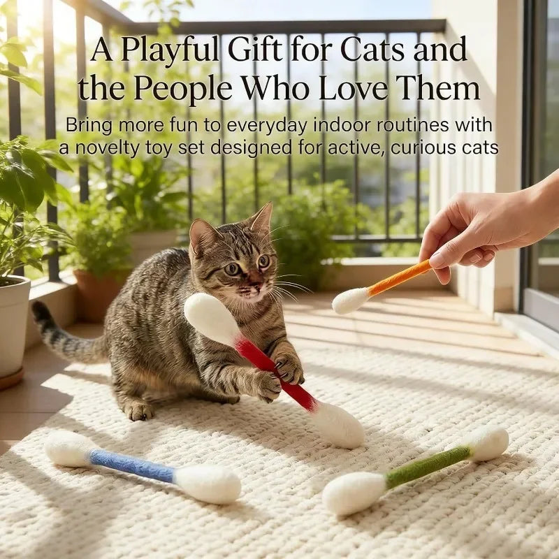 Cloth Catnip Chew Toy Set - 10