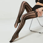 Nylon Spandex Floral Lace Thigh High Stockings