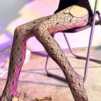 Nylon Spider Web Pattern Fishnet Pantyhose