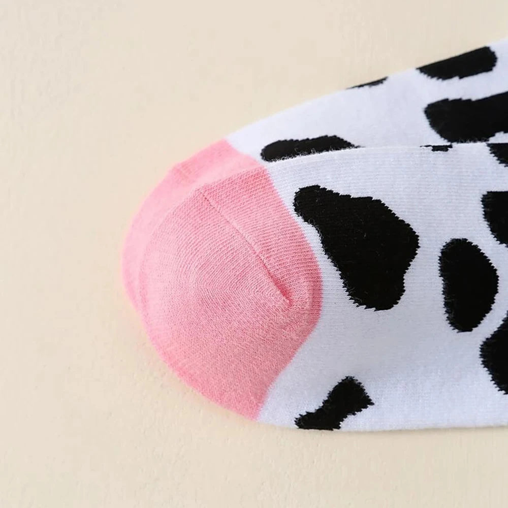 Cotton Cow Pattern Mid Tube Casual Socks - 3