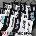 Polyester Elastane Casual Crew Socks