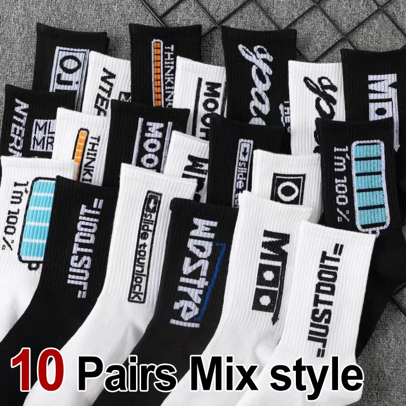 Polyester Elastane Casual Crew Socks