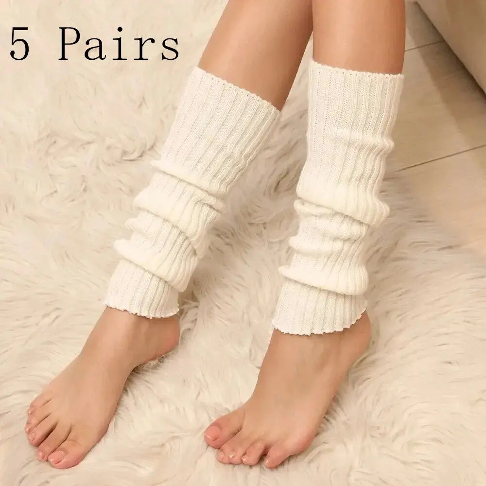 Polyester Knit Leg Warmers for Women