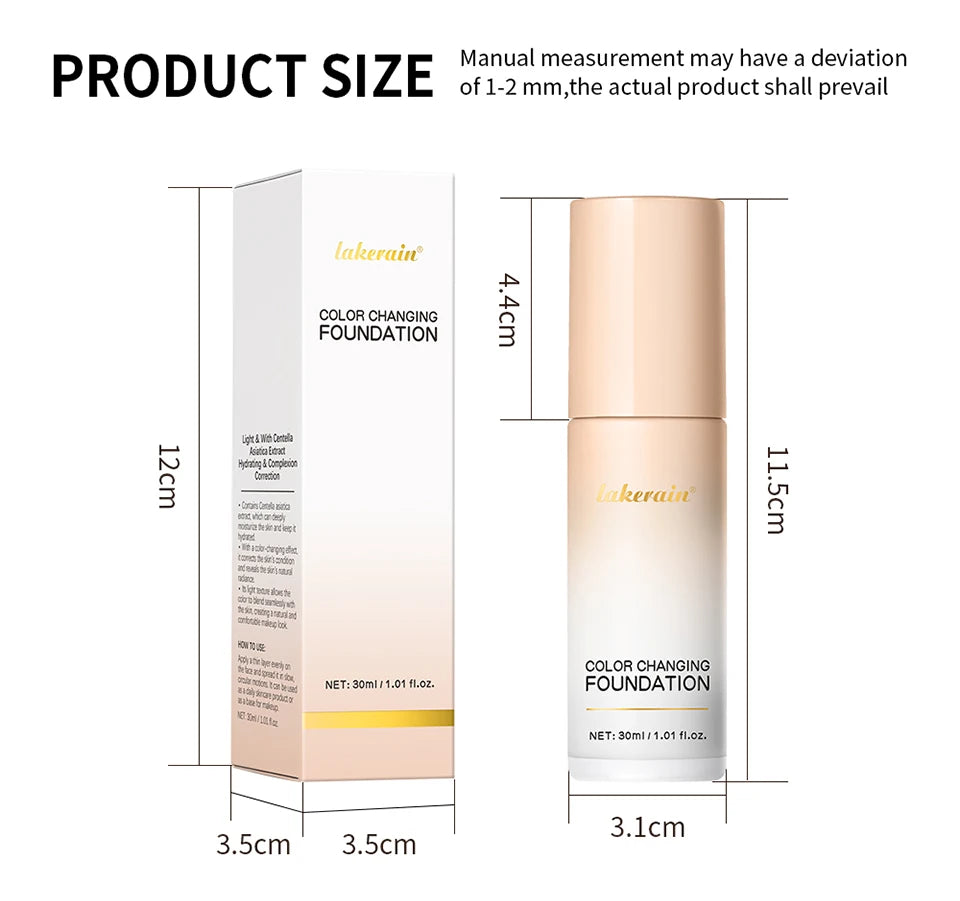 Liquid Foundation Color Changing Face Concealer - 16