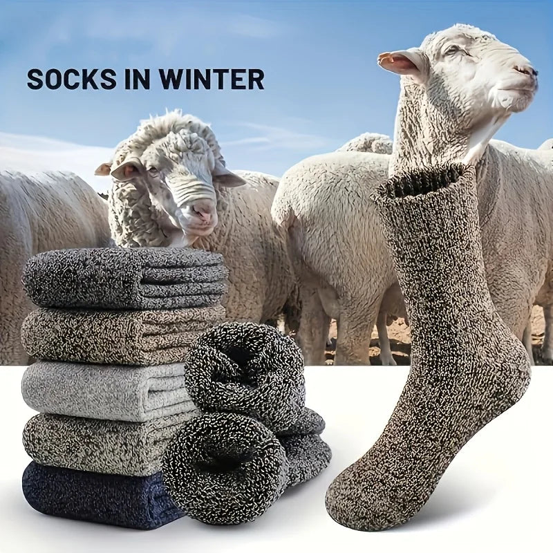 Polyester Elastane Blend Crew Socks 5 Pack