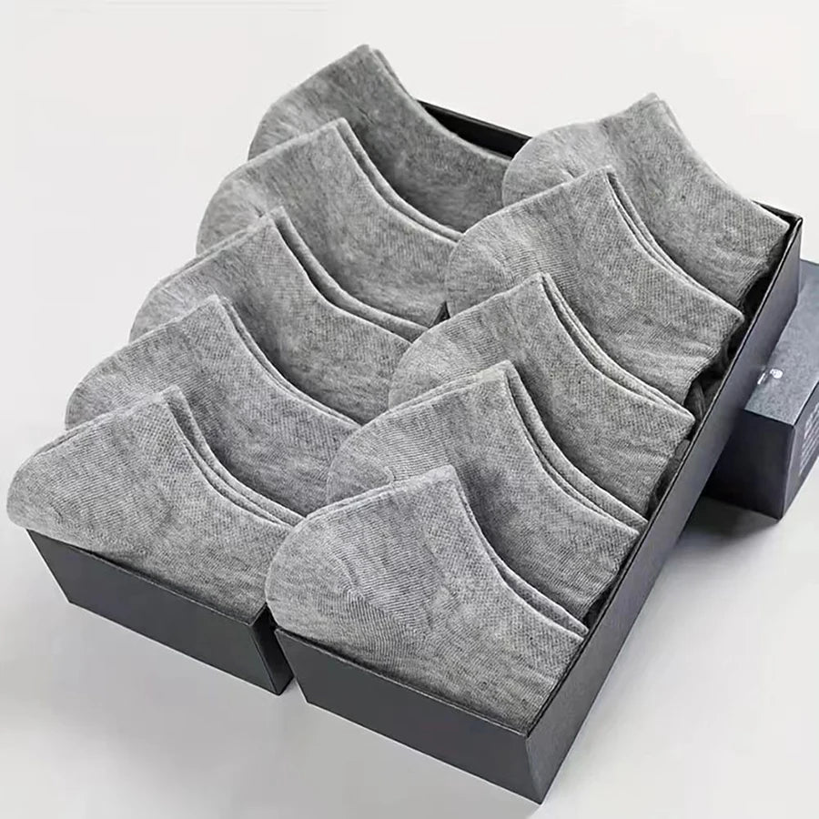 Mens Polyester Elastane Breathable No Show Ankle Socks - 20