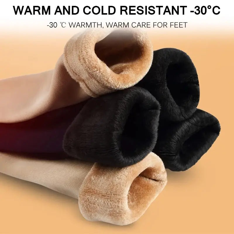 Polyester Fleece Lined Thick Winter Socks