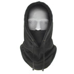 Cotton Polyester Fleece Thermal Hooded Neck Warmer Winter Hat