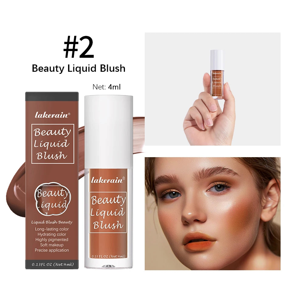 Liquid Blush Face Cheek Tint Waterproof Long Lasting Pigmented Makeup