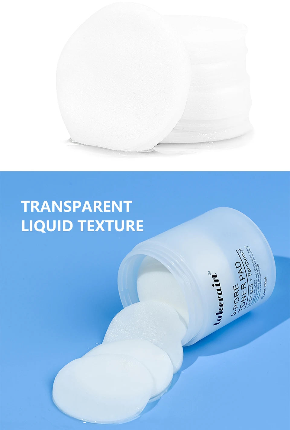 Pore Refining Toner Pads and Peptide Facial Serum Skin Care Set