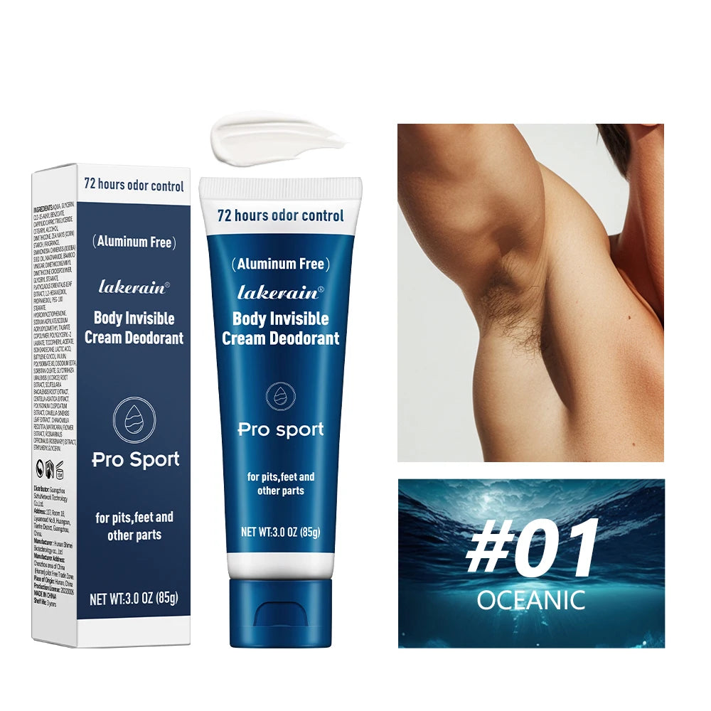 Invisible Body Deodorant Cream 72 Hour Odor Protection - 19