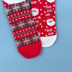 Cotton Blend Santa Claus Mid Calf Christmas Socks