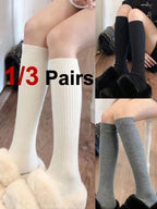 Polyester Spandex Women Mid Length Stockings