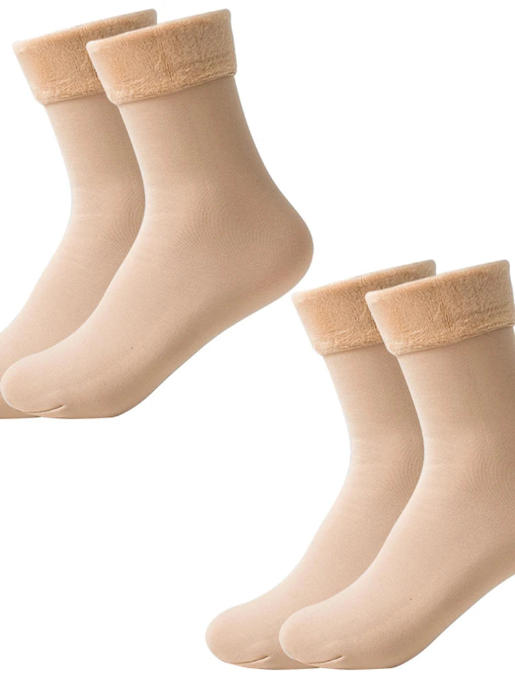 Fleece Lined Thermal Translucent Pantyhose - 43