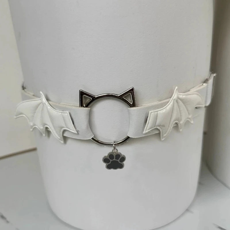 Leather Wing Cat Paw Leg Garter