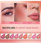 Liquid Blush Face Cheek Tint Waterproof Long Lasting Pigmented Makeup