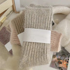 Polyester Elastane Warm Winter Mid Tube Socks