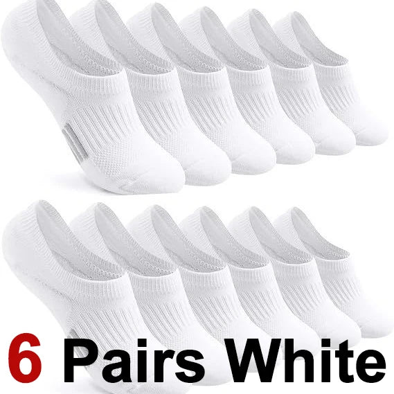 Breathable Polyester Invisible Ankle Socks for Women
