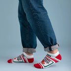 Cotton Blend Tomato Print Ankle Socks