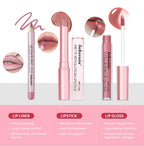 Mini Lip Liner Lipstick and Lip Gloss Makeup Set