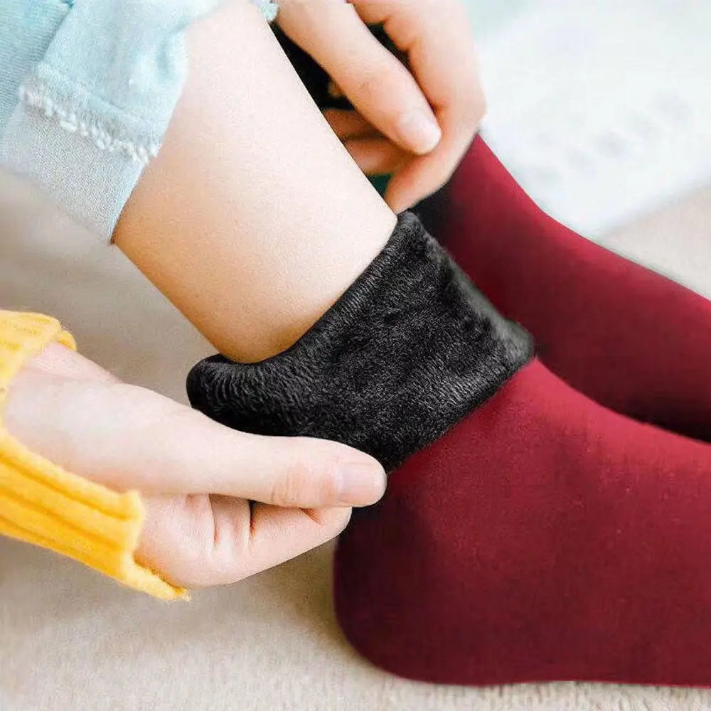Polyester Fleece Lined Thick Winter Socks