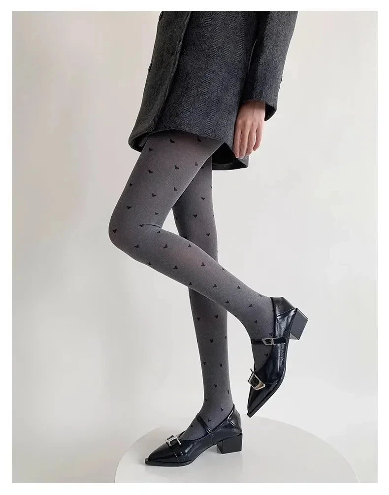Polka Dot Nylon Pantyhose Tights for Women - 9